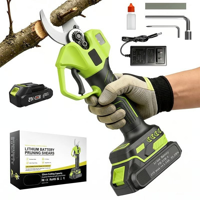 βοΈπ³Cordless Electric Pruning Shears β 21V Battery Powered Garden Cutter
