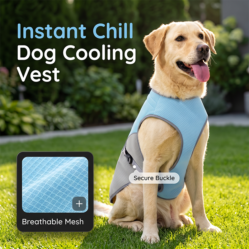 πΆ 48% OFF NOW! βοΈ Dog Cooling Vest Harness β Ice-silk fabric & adjustable β Keeps your pet cool in summer β perfect for walks, beach or travel πΎπβ¨