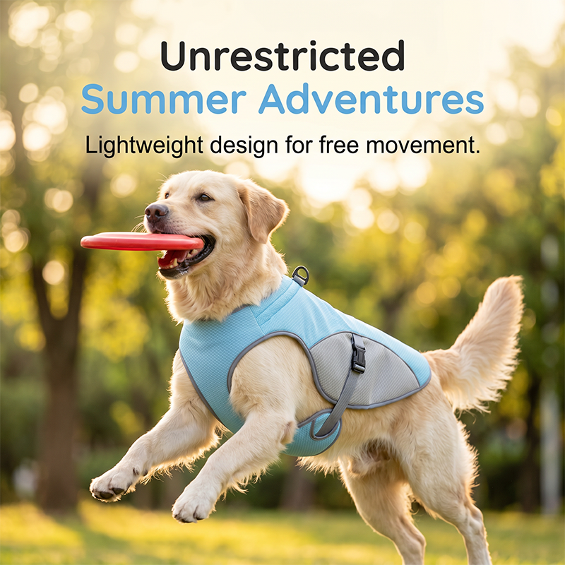 πΆ 48% OFF NOW! βοΈ Dog Cooling Vest Harness β Ice-silk fabric & adjustable β Keeps your pet cool in summer β perfect for walks, beach or travel πΎπβ¨