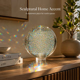 Holographic Refraction Art Sphere – Premium Optical Glass Light Prism Decor for Home & Office