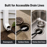 🔩Stainless Steel 7-Jet Sewer Jetter Nozzle with 1/4-In Quick Connect