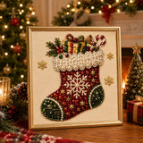 💥 Last Day 49% OFF – 🧘Relaxing & Beginner-Friendly - 🎨💎DIY Christmas Pearl Diamond Painting Art Kit