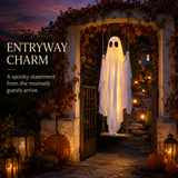 🎃FLASH SALE 55% OFF👻 5FT Light-Up Swinging Ghost⚡Bring Your Porch to Life