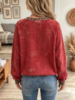 Women's Leopard Tree Print Sweatshirt