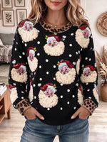 Vintage Elegant Sparkly Santa Claus Sweatshirt