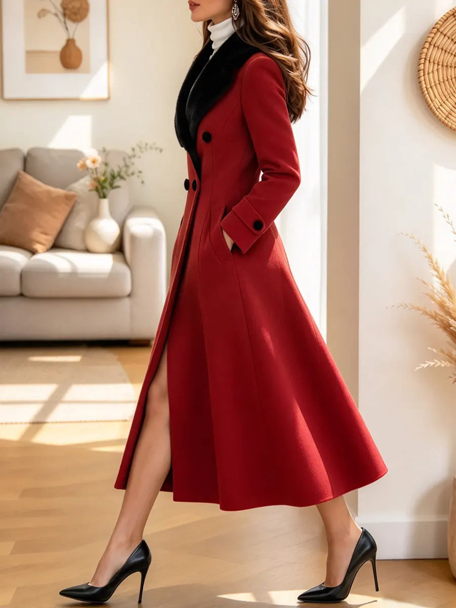 Vintage Elegant Lapel Art Casual Stylish Long Sleeve Dress