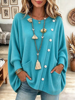Women's Round Neck Ribbed Knit Sweater
