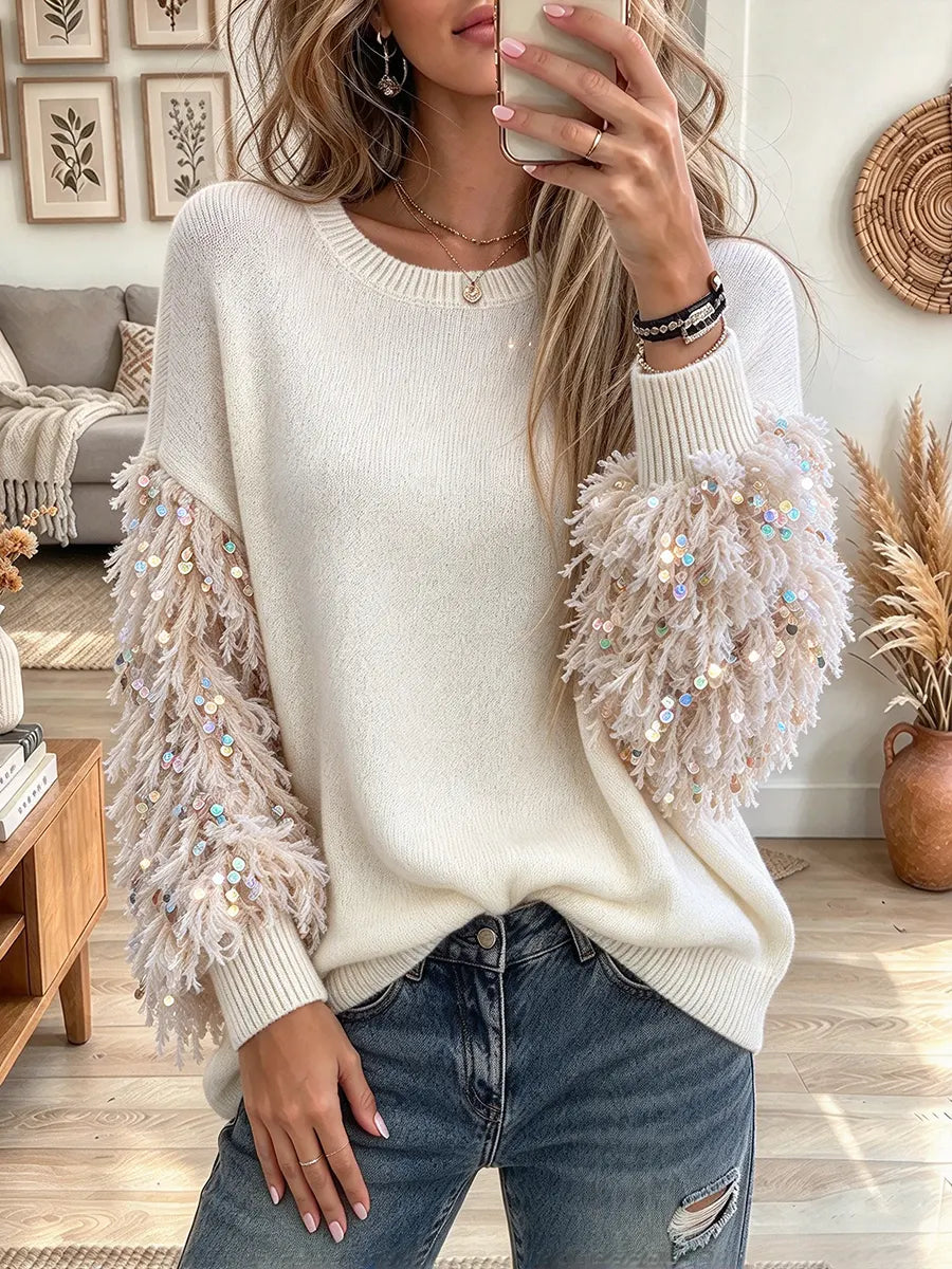 Women's Round Neck Knit Sweater