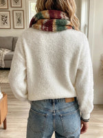 Women's Snowman Plush Holiday Sweater