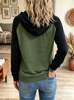 Women's Colorblock Raglan Sleeve Hoodie